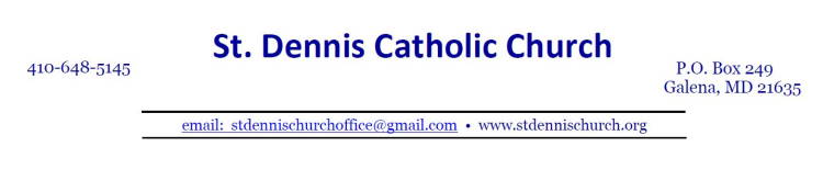 St. Dennis Catholic Church logo
